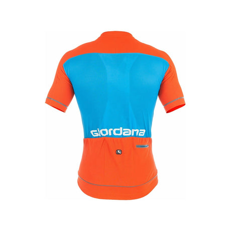 Giordana Lungo Short Sleeve Jersey Blue / Orange