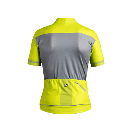 Giordana Lungo Short Sleeve Jersey Fluo Yellow / Grey