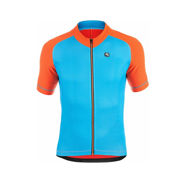 Giordana Lungo Short Sleeve Jersey Blue / Orange