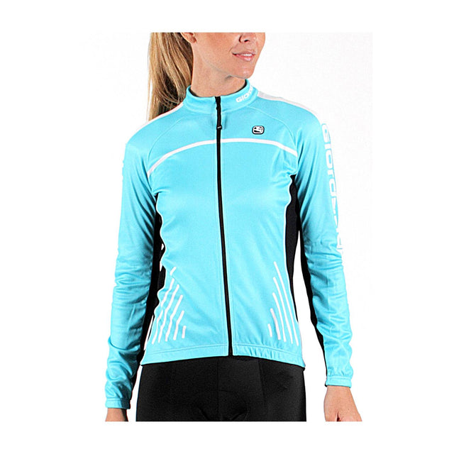 Giordana Silverline Long Sleeve Jersey Aqua / White / Black