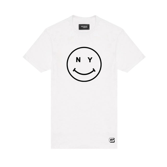 Giordana x Knowlita New York Smiley T-Shirt White WHITE
