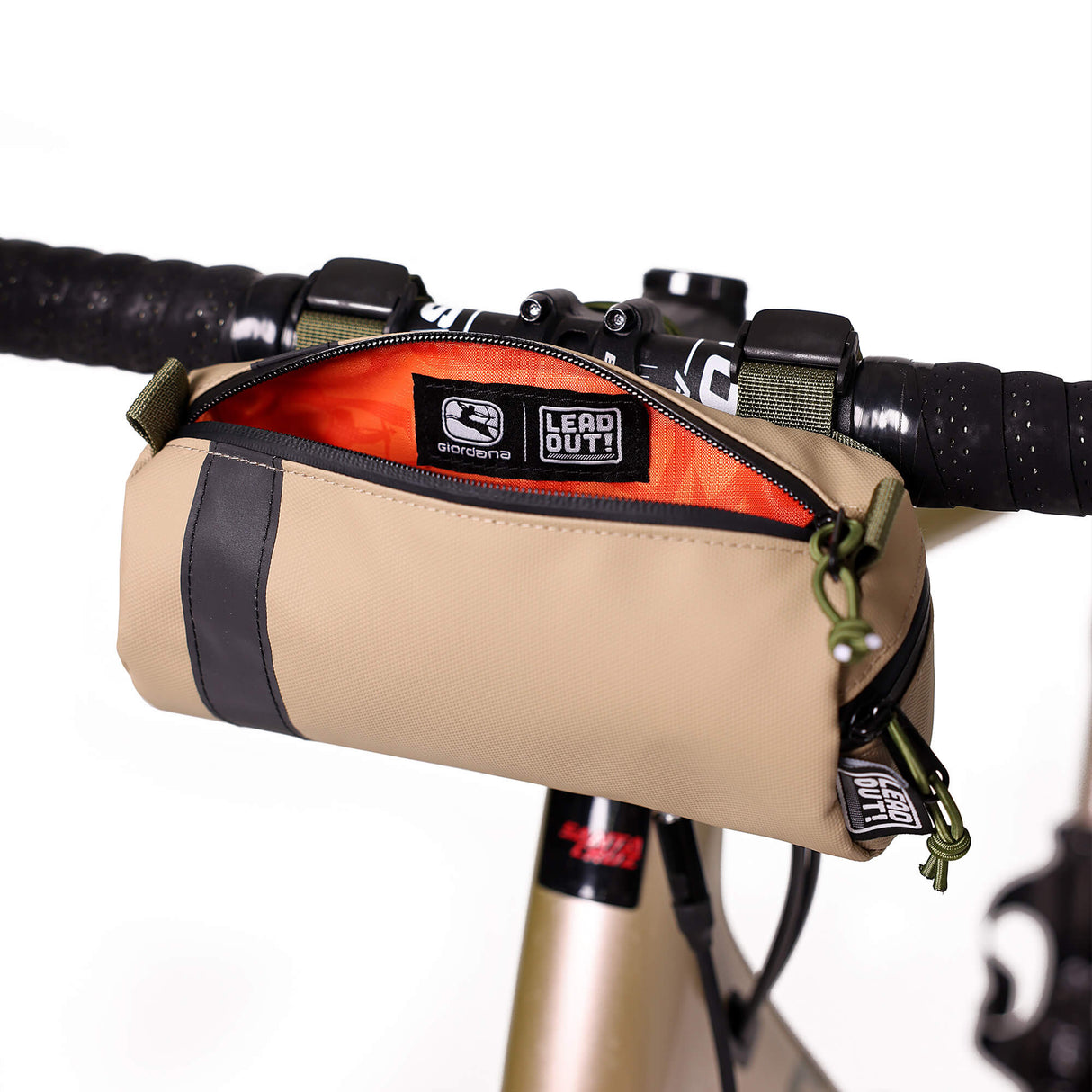 Giordana x Lead Out! Handlebar Bag OLIVE