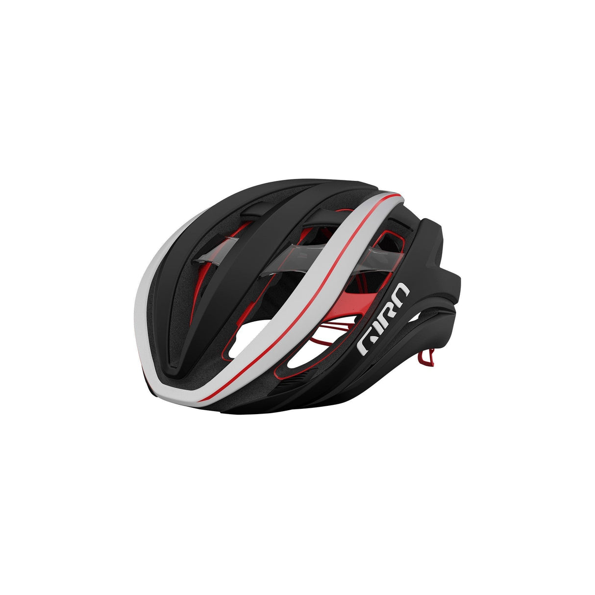 Giro Aether Spherical Helmet Matte Black / White / Bright Red