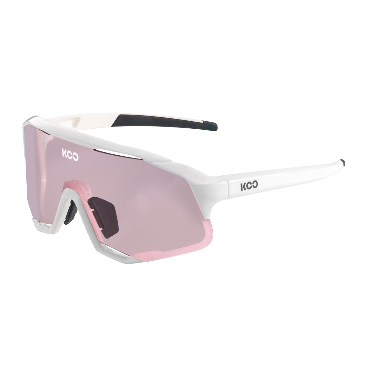 KOO Demos Glasses White - Photochromic Pink
