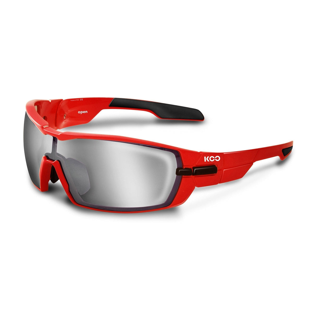 KOO Open Glasses Red - Smoke Mirror