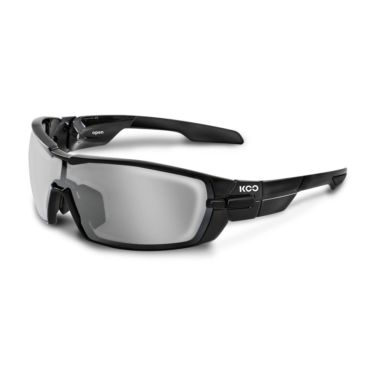 KOO Open Glasses Black - Smoke Mirror