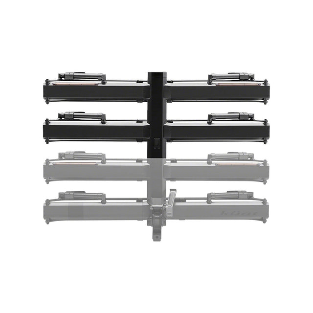 Kuat Piston Pro X Add On LED Dual Ratchet Platform Rack with Kashima 2 - Bike Galaxy Grey