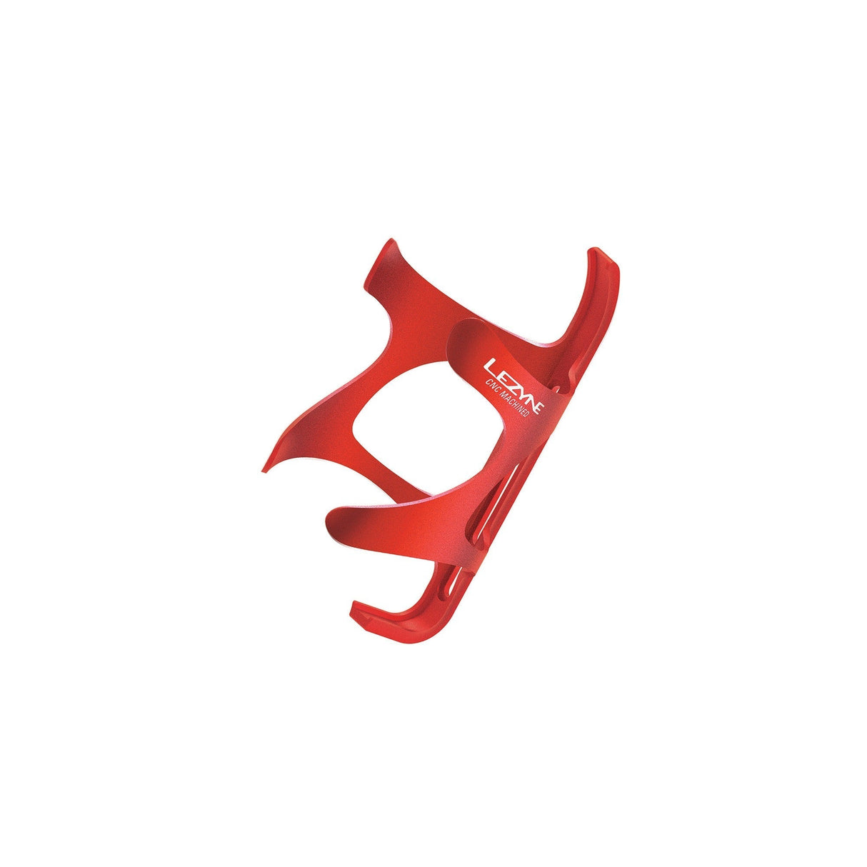Lezyne CNC AL Bottle Cage Red / Bead Blast