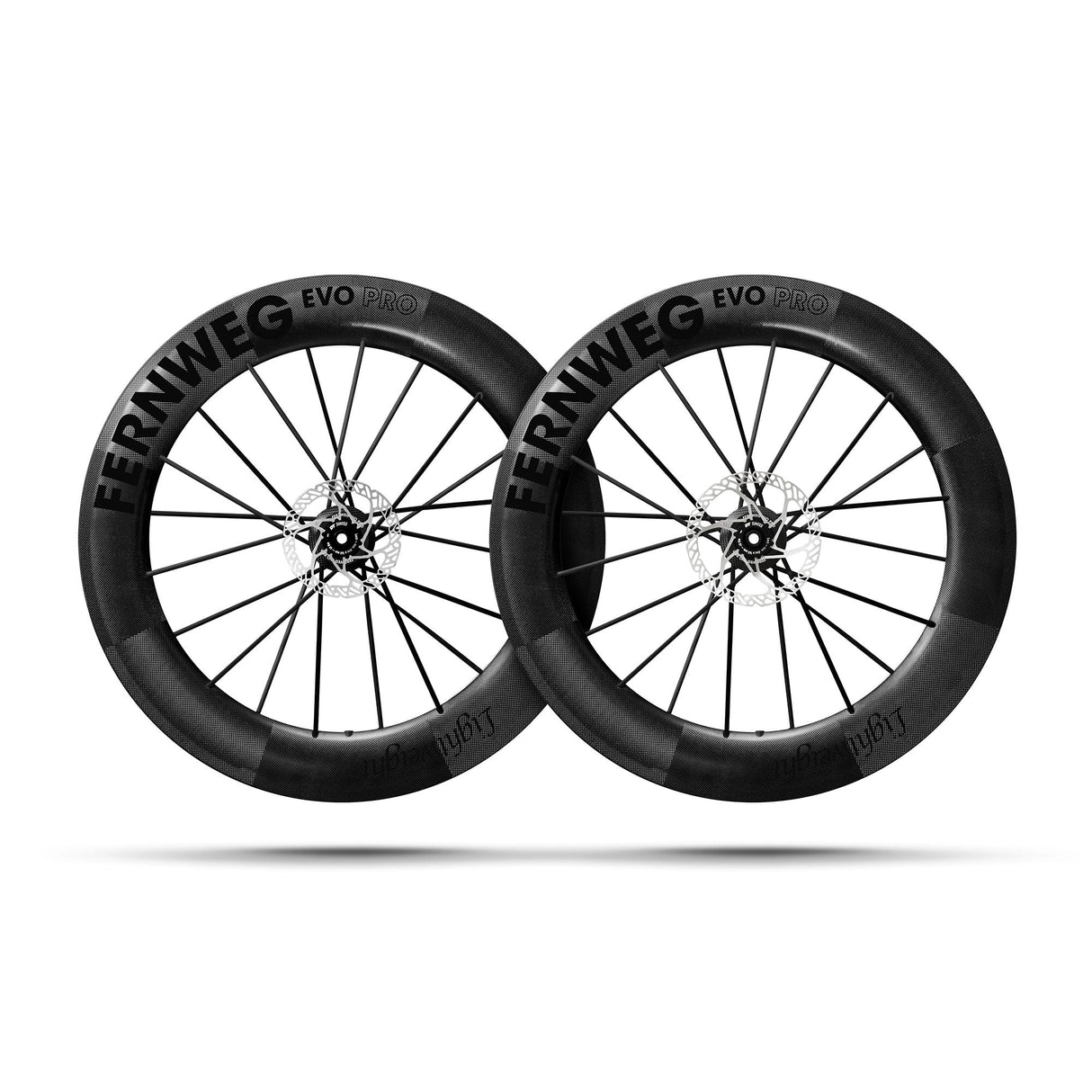 Lightweight Fernweg 85 EVO Pro Disc Wheelset Black