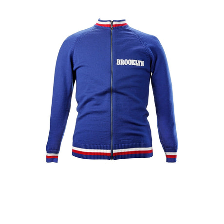 Magliamo Brooklyn Merino Wool Track Top Blue