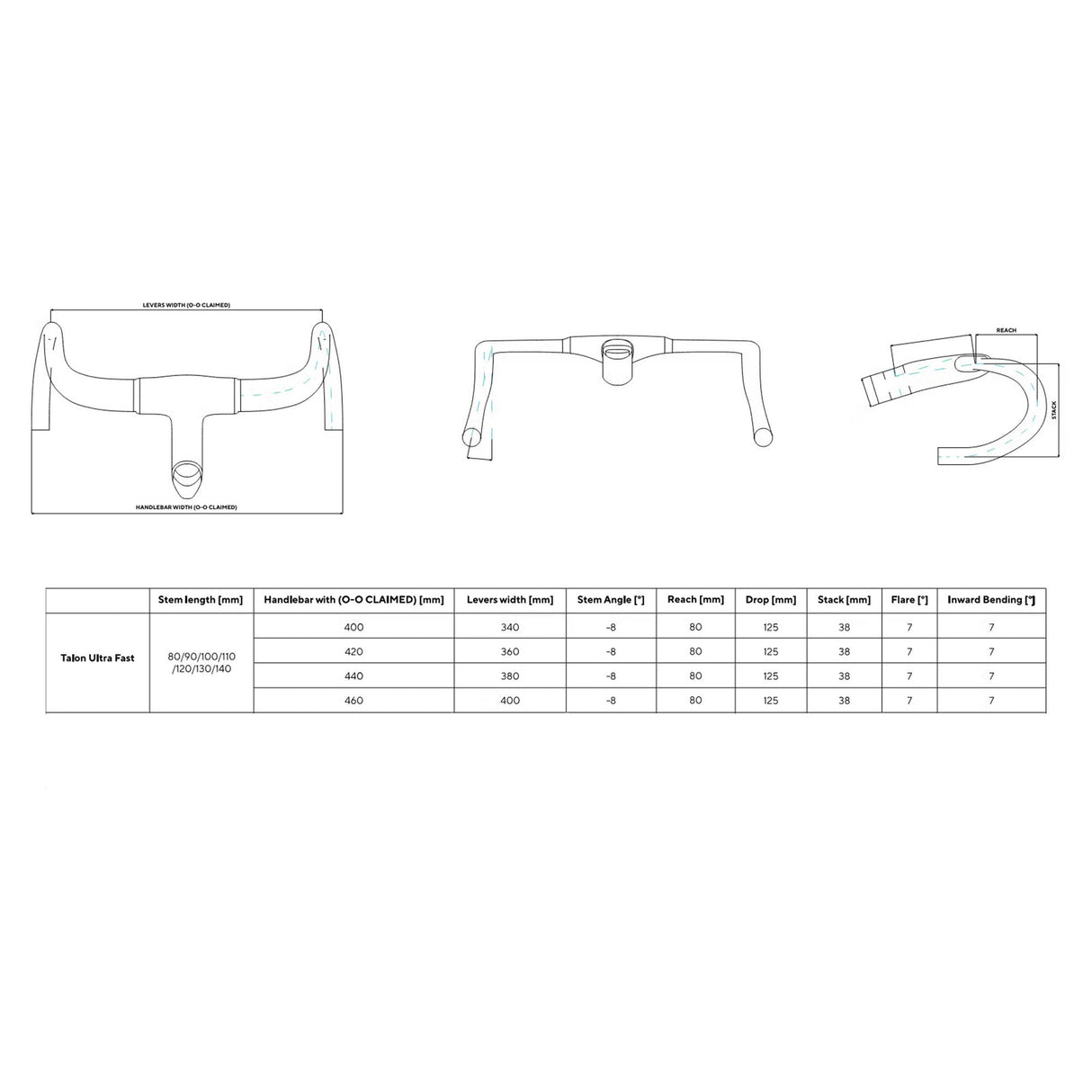 MOST Talon Ultra Fast 1K Stem Handlebar Black