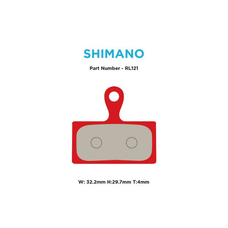 MTX Red Label Race Disc Brake Pads Shimano XTR/XT/SLX 2 - Piston