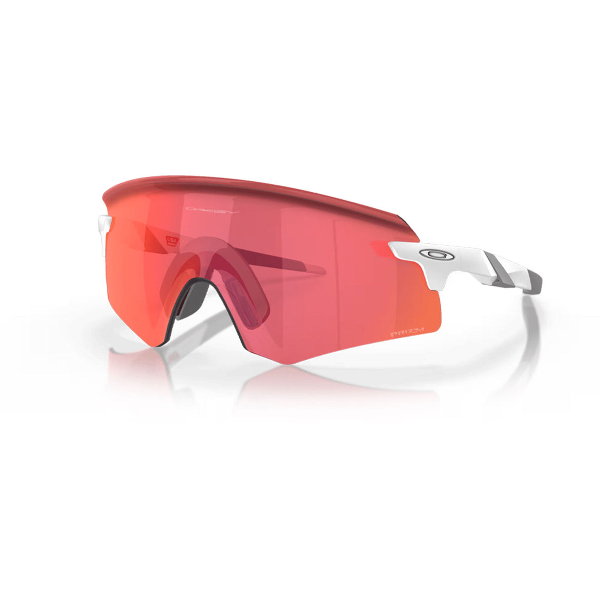 Oakley Encoder Glasses Matte White / PRIZM Trail Torch