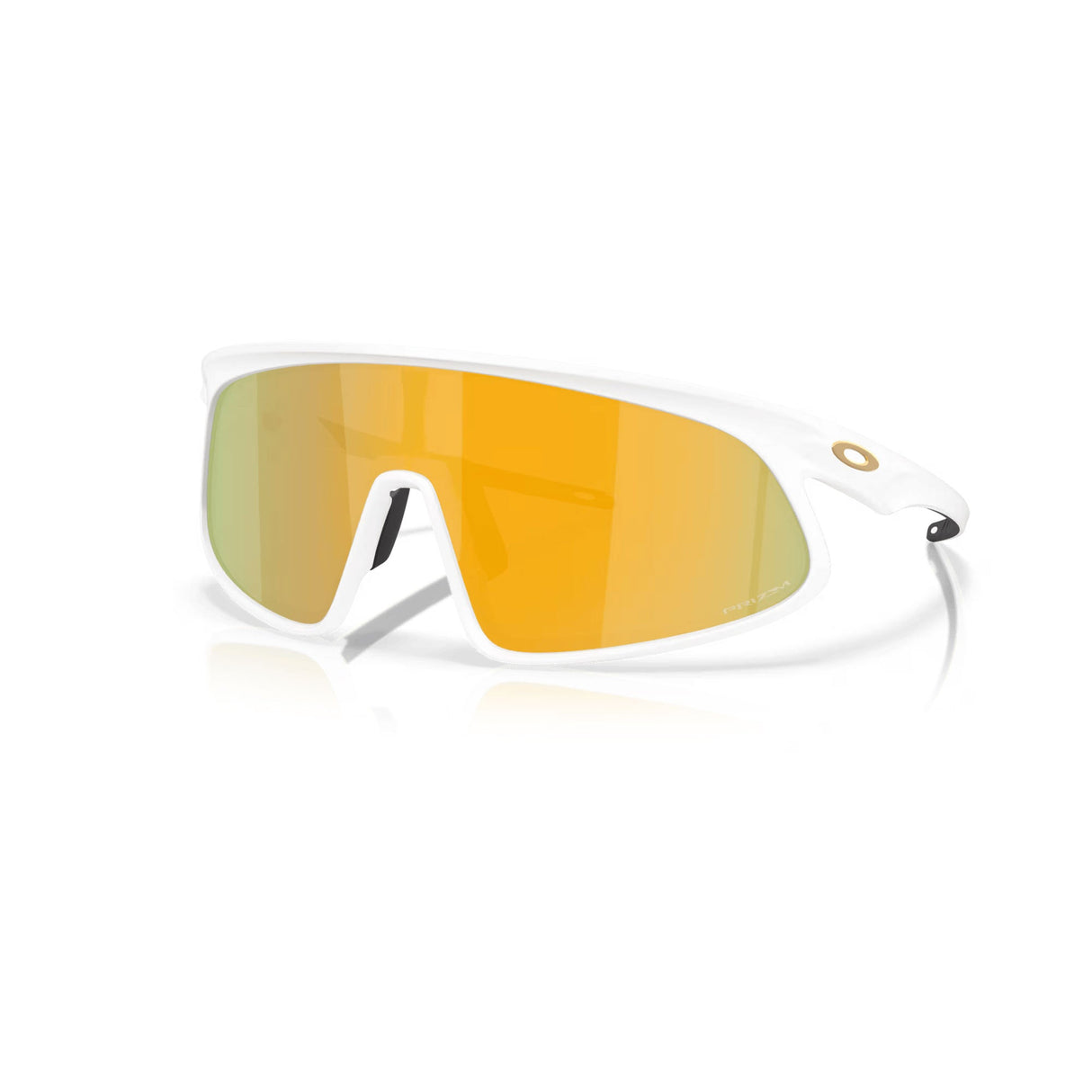 Oakley RSLV Glasses Matte White / PRIZM 24k
