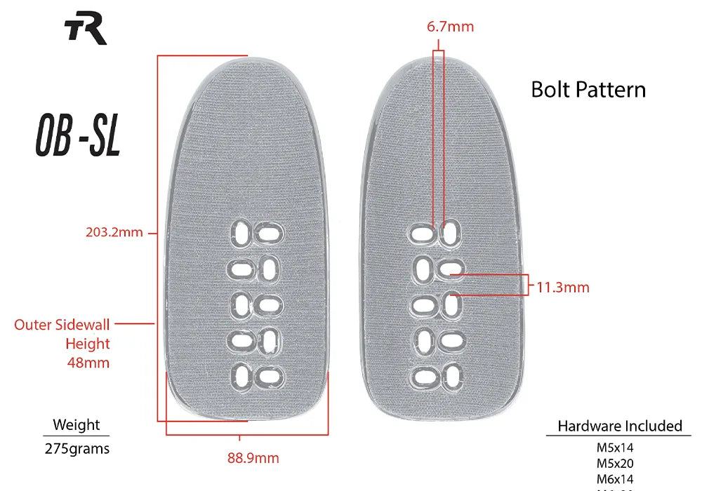 Open Back SL Carbon Arm Cups