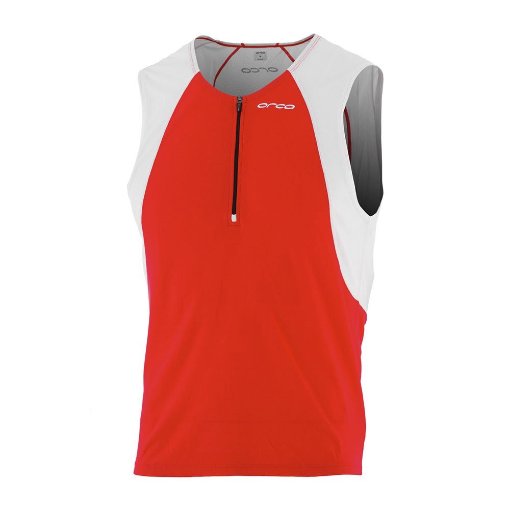 Orca Core Tri Jersey Poppy Red / White