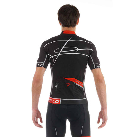 Pinarello Nani Tour Short Sleeve Jersey Black / Red / Silver