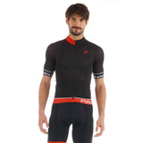 Pinarello Nani Tour Short Sleeve Jersey Black / Red / Silver