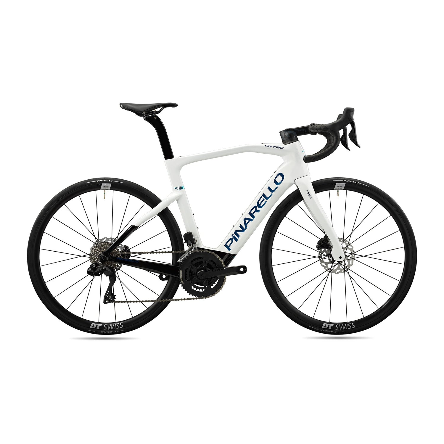 Pinarello Nytro Road E5 Carbon Shimano 105 Di2 Road E-Bike Electro White / 53
