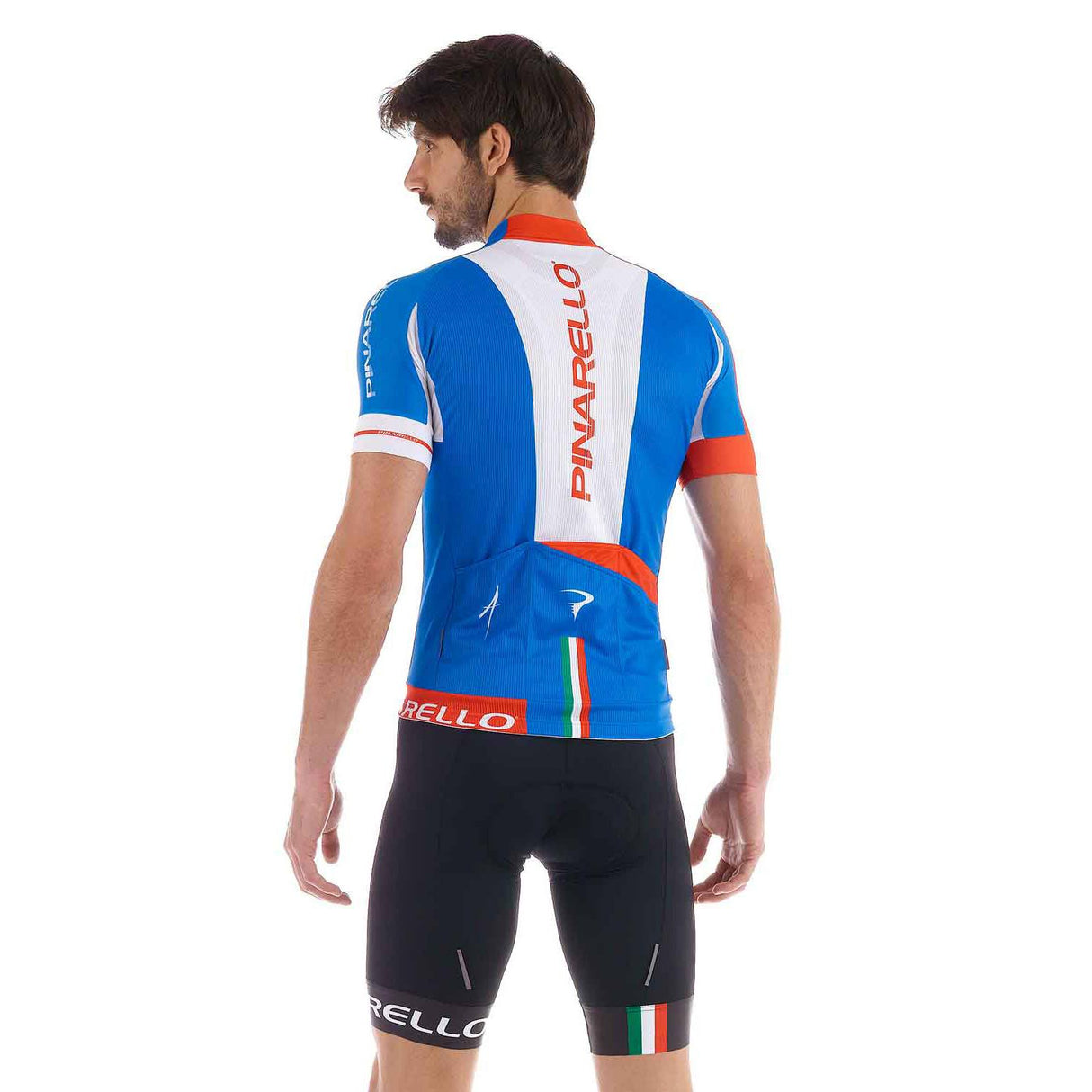 Pinarello Pista Short Sleeve Jersey Blue / Red / White