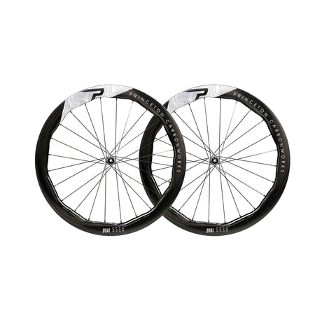 Princeton Dual 5550 EVO Disc Brake Wheelset w/Tactic TR01 Hubs Gloss White