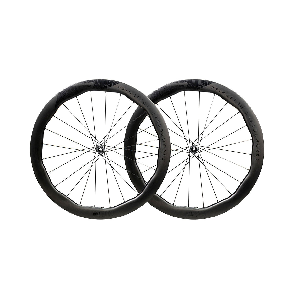 Princeton Dual 5550 EVO Disc Brake Wheelset w/Tactic TR01 Hubs Black