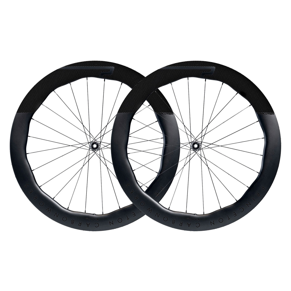 Princeton Wake 6560 EVO Disc Brake Wheelset w/Tactic TR01 Hubs - Special Color Gloss Black