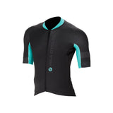 R&A Cycles ICONIC Short Sleeve Jersey Mens Black / Celeste