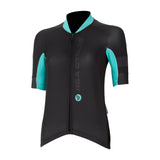 R&A Cycles ICONIC Short Sleeve Jersey Womens Black / Celeste