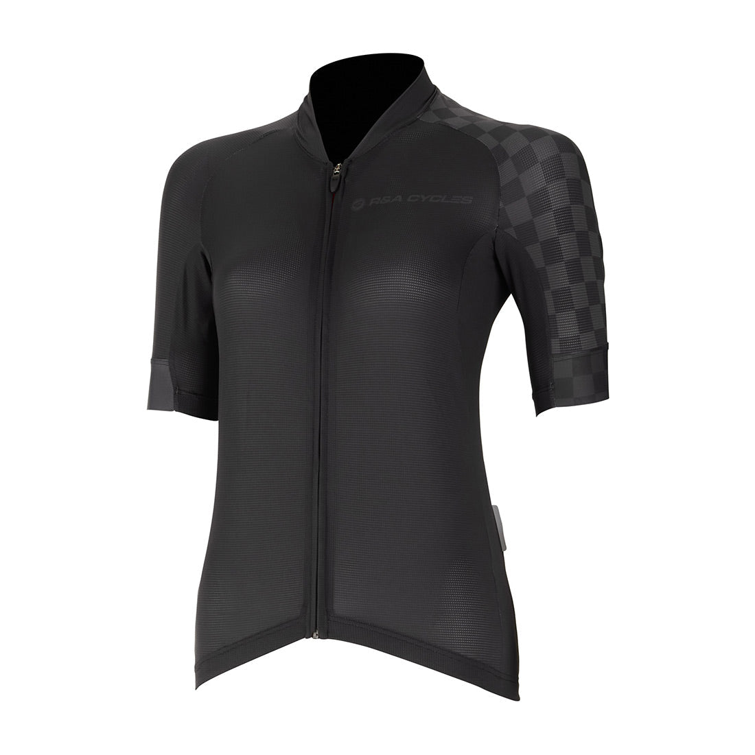 R&A Cycles Night Rider Short Sleeve Jersey Womens Black