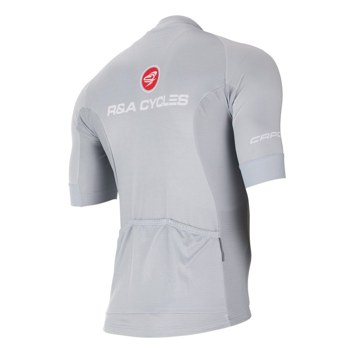 R&A Cycles Platinum Short Sleeve Jersey Mens Silver