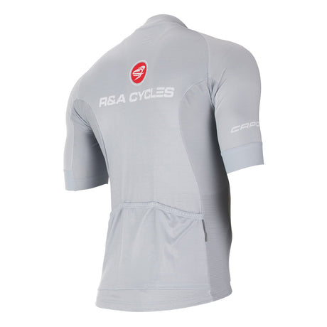 R&A Cycles Platinum Short Sleeve Jersey Mens Silver