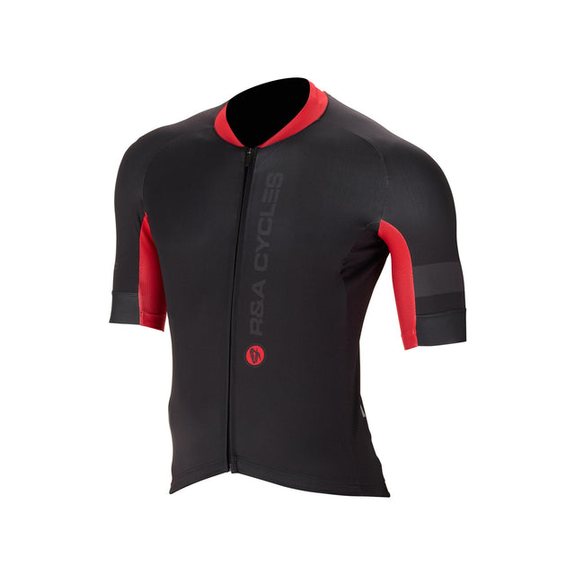 R&A Cycles Signature Short Sleeve Jersey Mens Black / Red