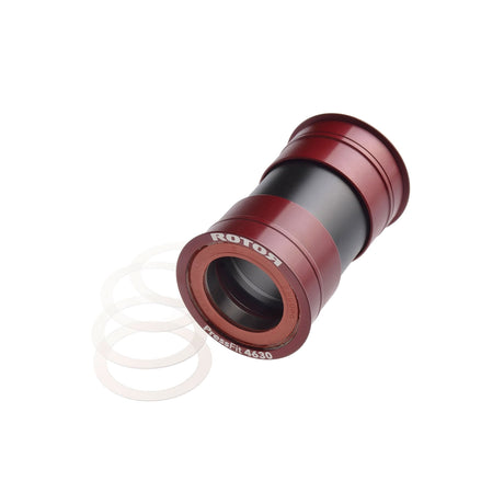 Rotor PF4630 (BBright) to BB30 Ceramic Bottom Bracket Red