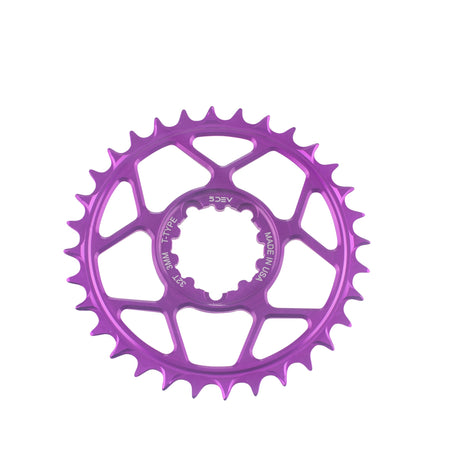 T - Type Aluminum Chainrings Purple