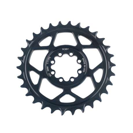 T - Type Aluminum Chainrings Black