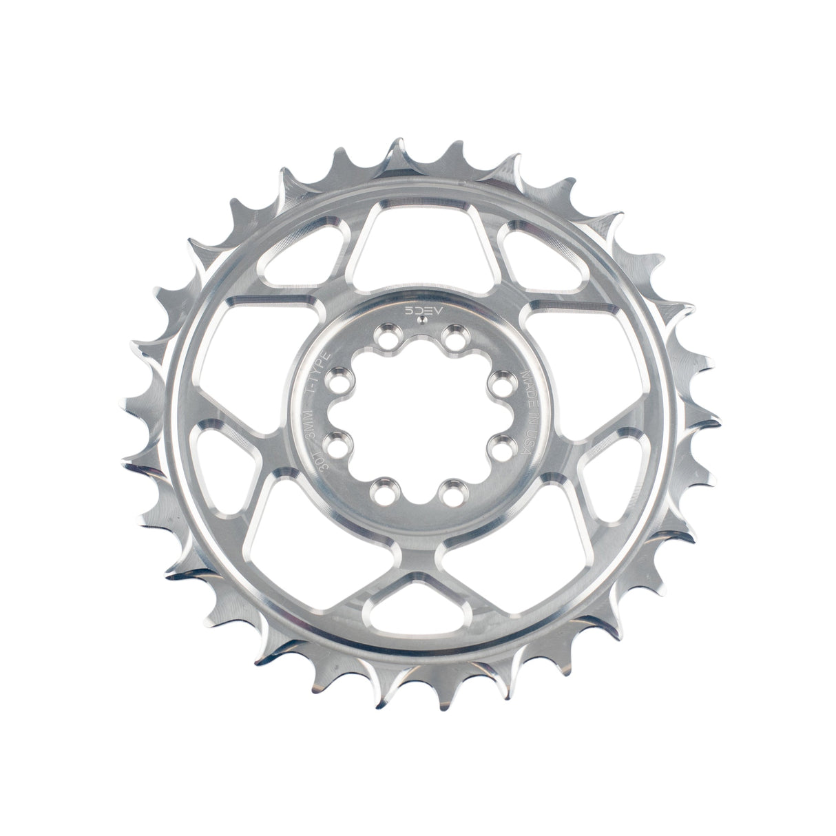 T - Type Aluminum Chainrings Raw