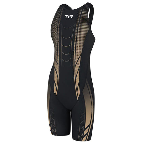 TYR AP12 Credere Compression High Back Swim Speedsuit Black / Gold