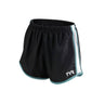 TYR Competitor Run Short - Womens Black / Light Blue