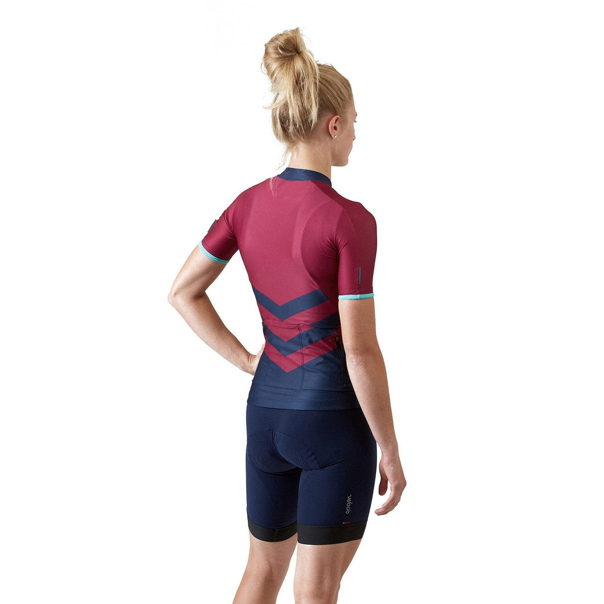 Velocio Chevron ES Short Sleeve Jersey Chevron Beet