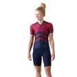 Velocio Chevron ES Short Sleeve Jersey Chevron Beet