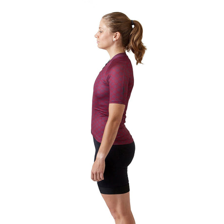 Velocio Link Ultralight Short Sleeve Jersey Dark Plum Link