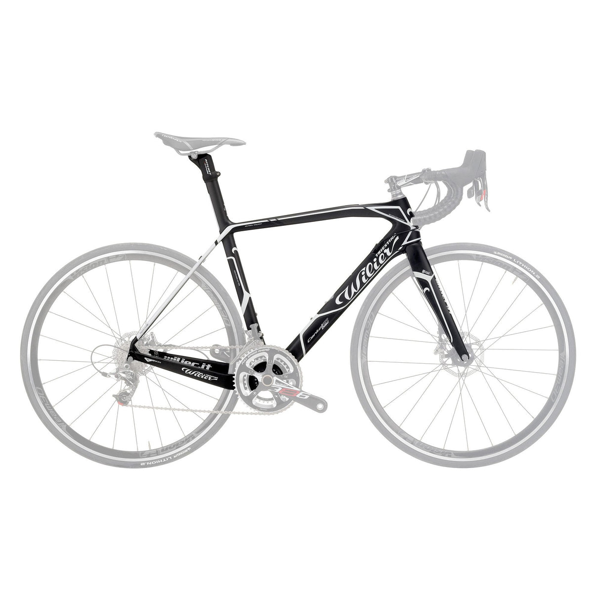 Wilier Cento1 SR Disc Frameset Black / White