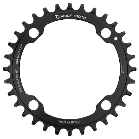Wolf Tooth 104 BCD Chainrings Black