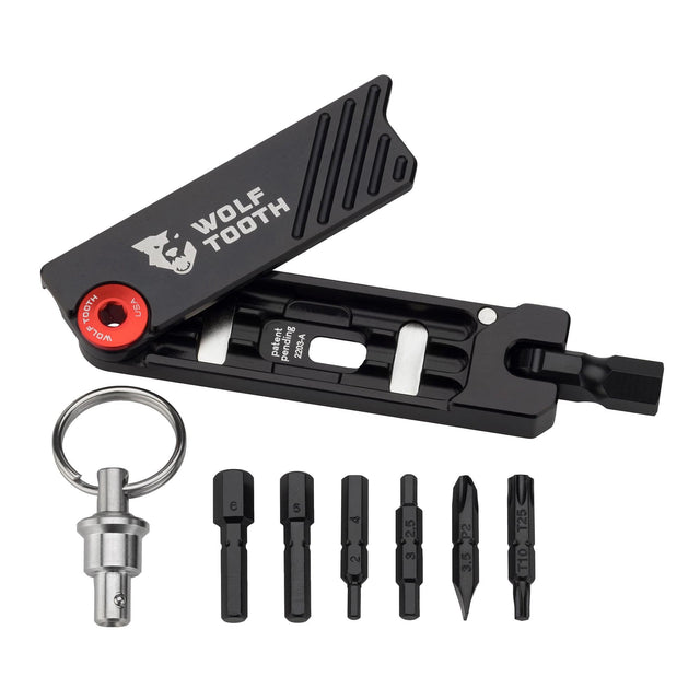 Wolf Tooth 6 - Bit Hex Wrench Multi - Tool Black