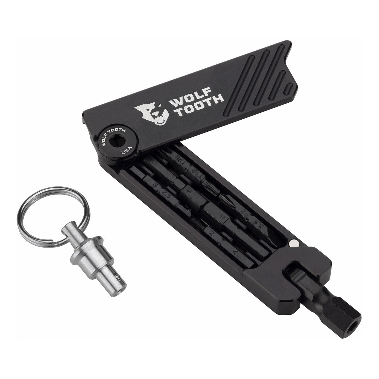 Wolf Tooth 6 - Bit Hex Wrench Multi - Tool Black