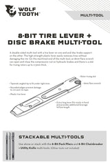 Wolf Tooth 8 - Bit Tire Lever + Disc Brake Multi - Tool