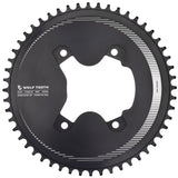 Wolf Tooth Aero 110 BCD Asymmetric 4 - Bolt Chainrings for Shimano GRX 800 Cranks Drop - Stop ST