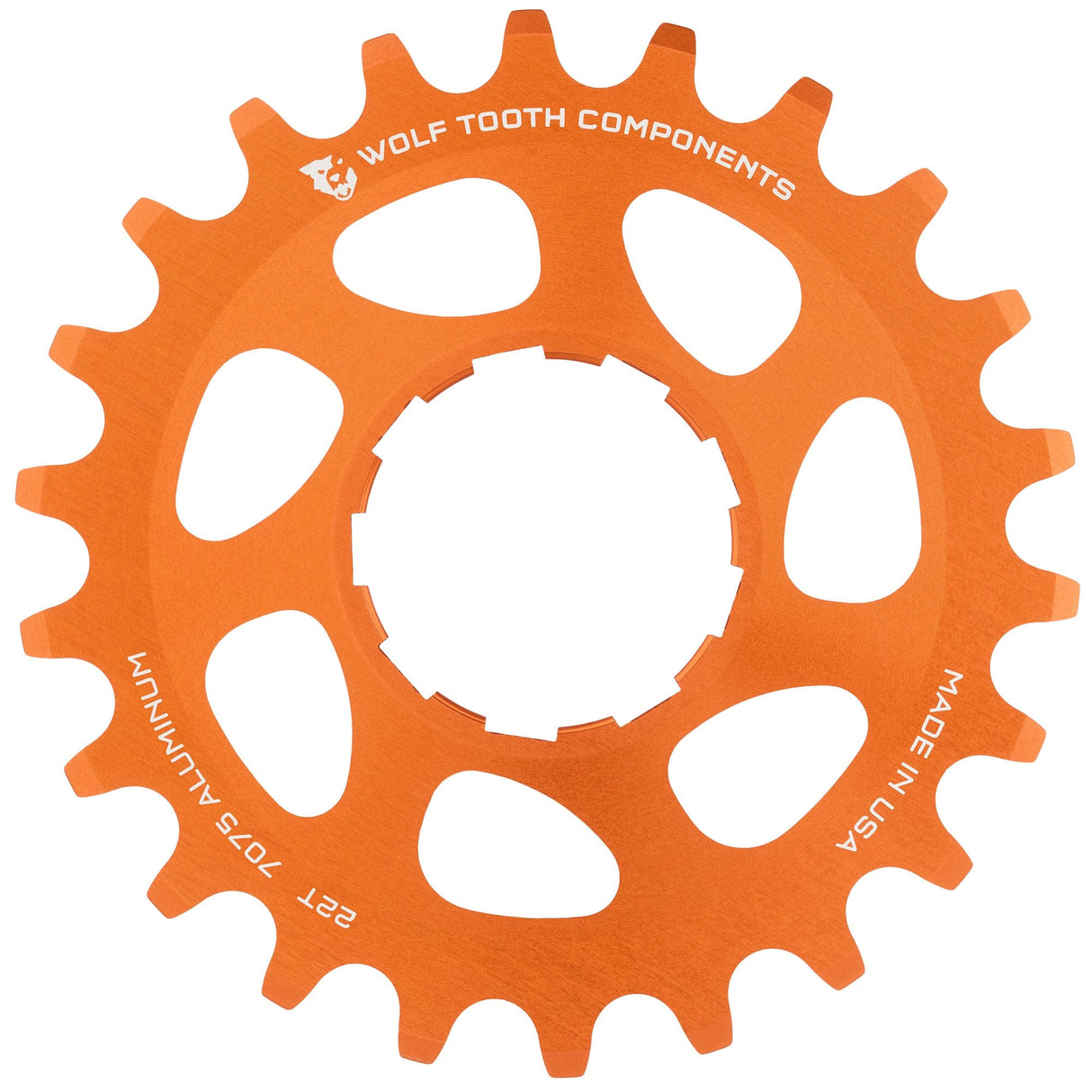 Wolf Tooth Aluminum Single Speed Cog Orange