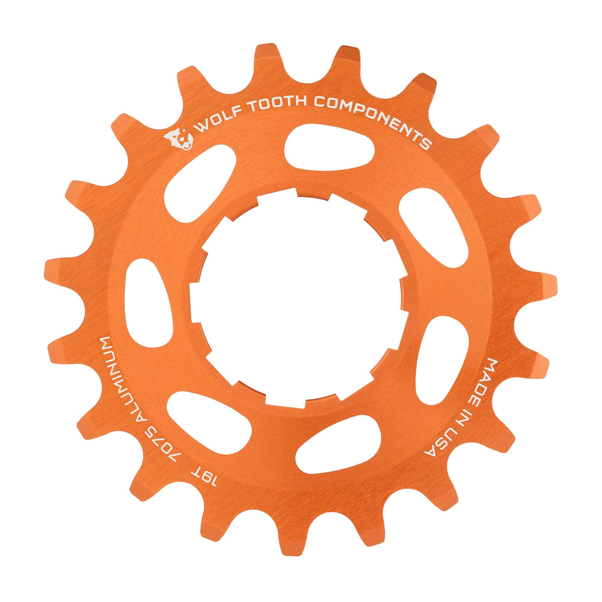 Wolf Tooth Aluminum Single Speed Cog Orange